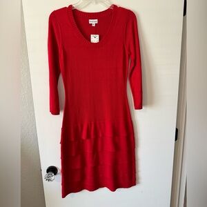 Marvin Richards Red Knit Dress
